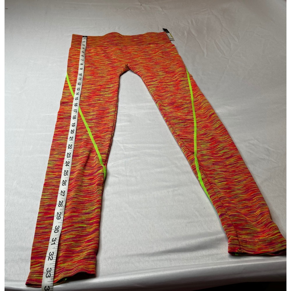 Splash Womens Space Dye Activewear Leggings Orange Pink Neon Green One Size NWT
